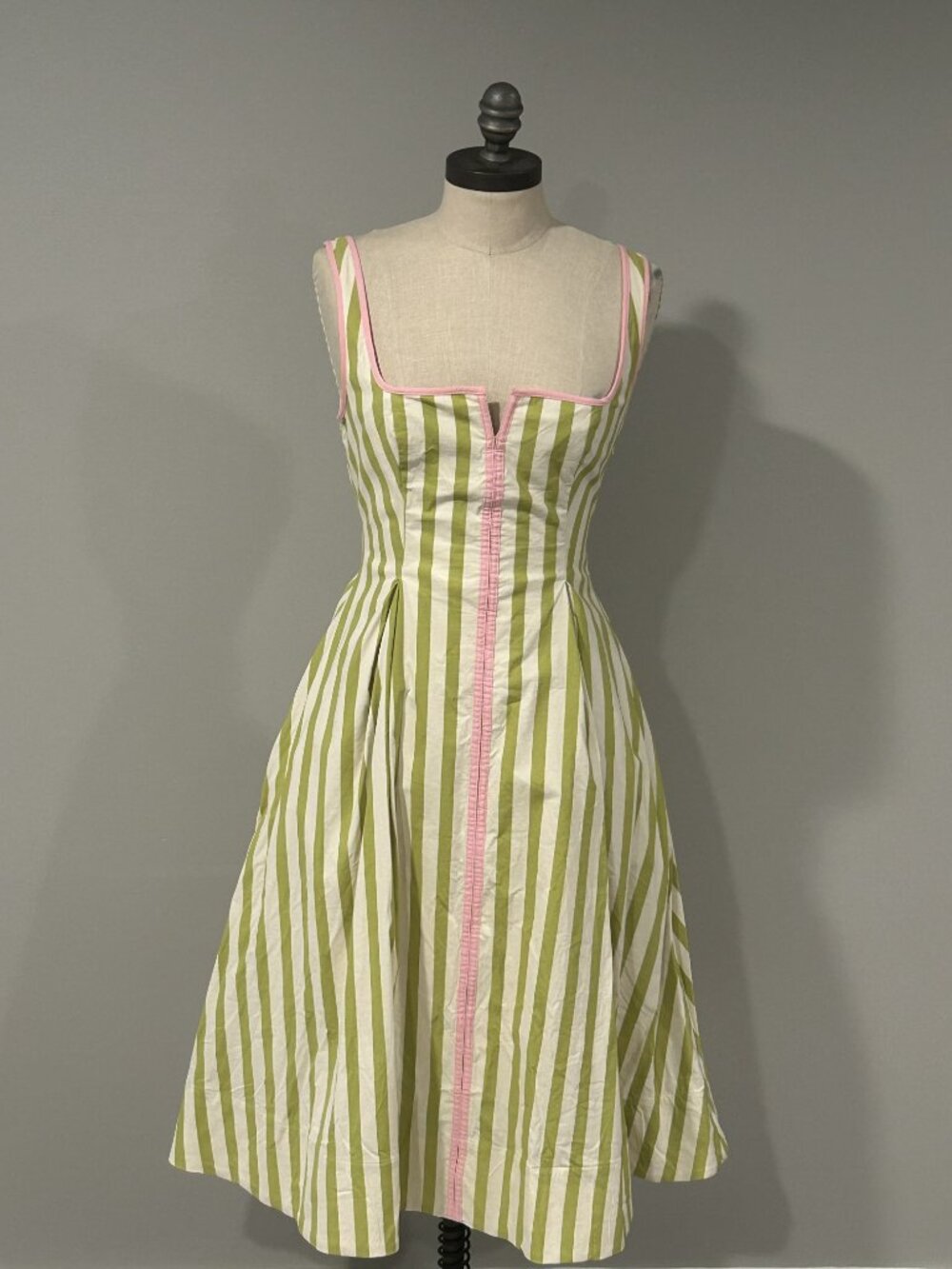 Anthropologie Maeve Sleeveless Notched Square-Neck Midi Dress Size XS - Picture 4 of 7
